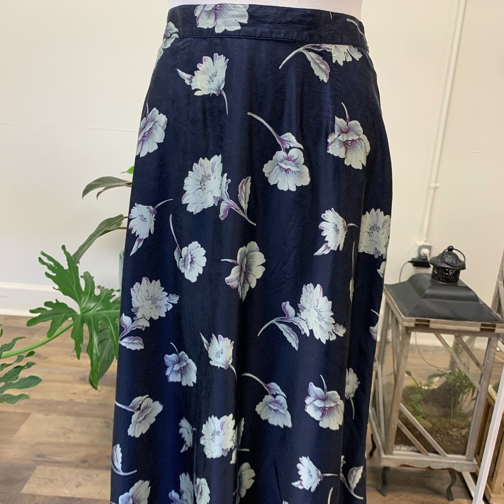 Talbots Silk Skirt